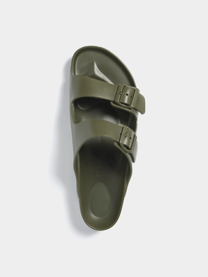 Birkenstock Men's Arziona Eva Khaki Slide