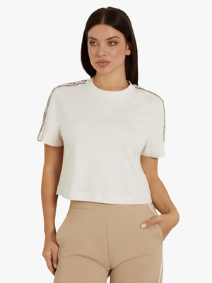 Women's Guess Caramel Britney Crop T-Shirt