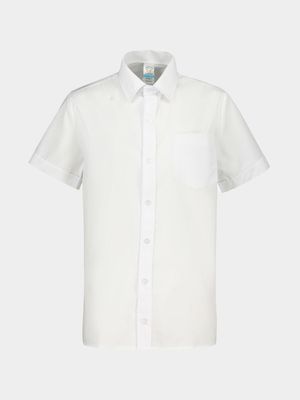 Jet Boys White Short Sleeve School Shirt