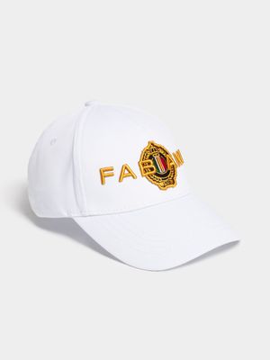 Fabiani Men's White Logo Crest Cap