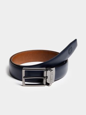 Fabiani Men's Smart Reverisble Navy/Tan Belt