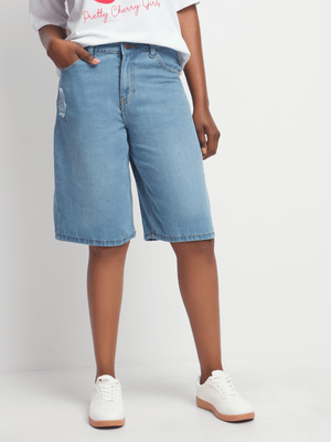 Jet Women's Light Blue Jort