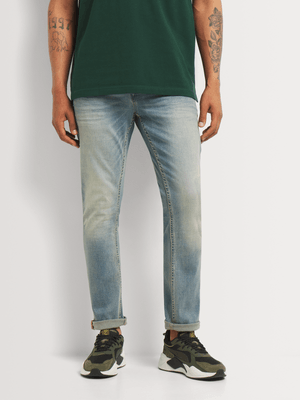 Men's Relay Jeans Skinny Tinted Wash Denim