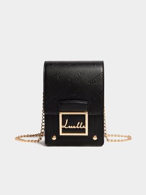 Luella Embossed Cellphone Crossbody Bag