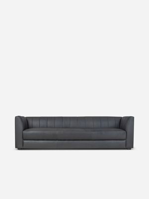 Alexa 5 Seater Leather Matrix Black