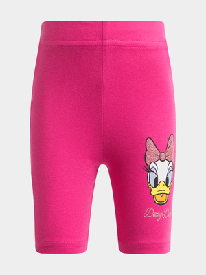 Jet Younger Girls Pink Daisy Duck Cycle Shorts