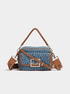 Luella Bold Logo Denim Camera Bag