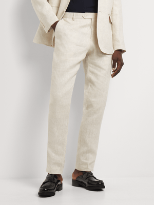 Fabiani Men's Natural Linen Suit Trouser