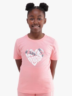 Girls adidas Xpress Pink Tee