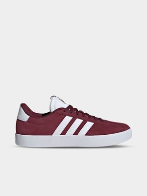 Mens adidas VL Court 3.0 Burgandy Sneakers