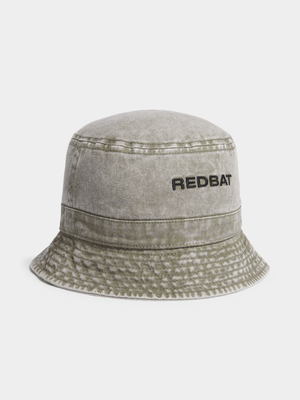 Redbat Unisex Embroided Bucket Charcoal Hat