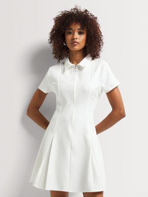 Y&G Pleated Mini Dress