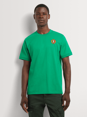 Fabiani Men's Green Icon Crew Neck T-shirt