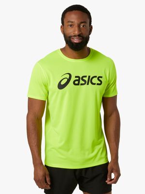 Mens Asics Core GX Yellow Run Top