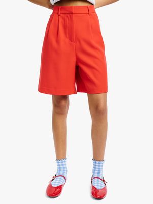 Women's Me&B Red Tailored Shorts