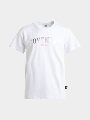 Girls TS Movement Studio White Tee