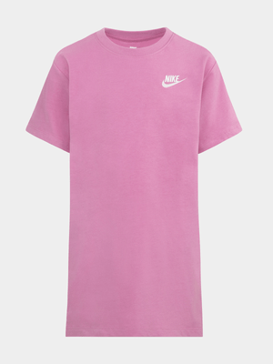 Girls Toddler Nike LBR Pink Tee Dress