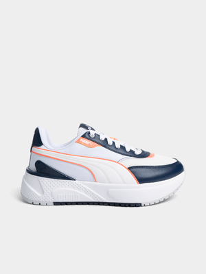 Women's Puma  R78 Disrupt LT White/Navy Sneaker