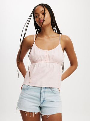 Women's Cotton On Pink Haven Button Front Cami Top