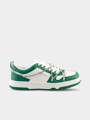 Women's Sissy Boy Green Colourblock Sneakers