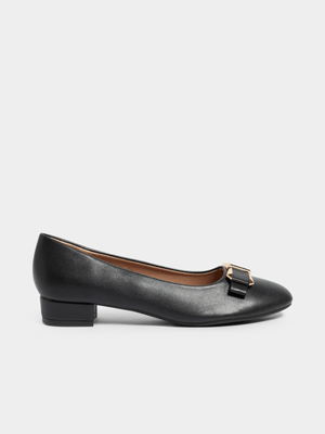 Jet Women's Black Bow Court Shoe