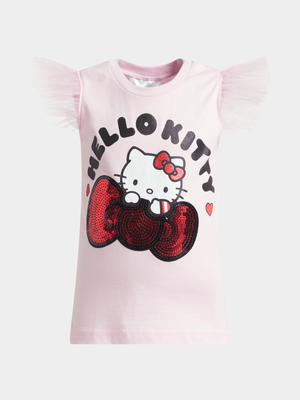 Jet Younger Girls Pink Hello Kitty T-Shirt