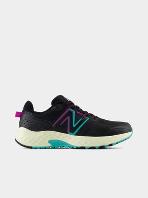 Womens New Balance T410 v8 Black Trail Running Shoes