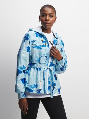 Womens TS Performance All Over Print Blue Jacket