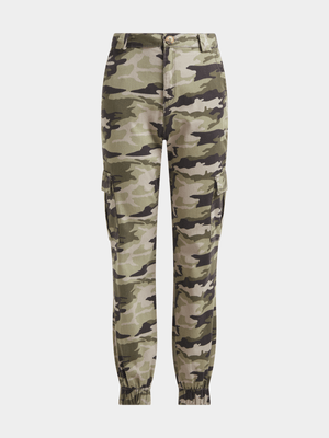 Jet Older Girls Camo Cargo Pants