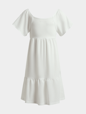 Jet Younger Girls White Dress