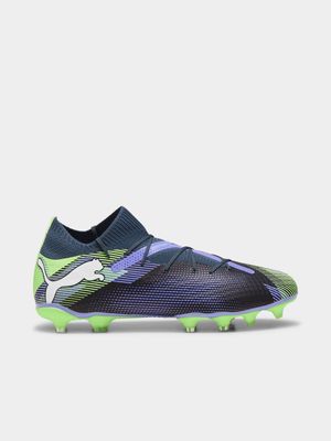 Mens Puma Future 7 Pro FG/AG Grey/Green Boots