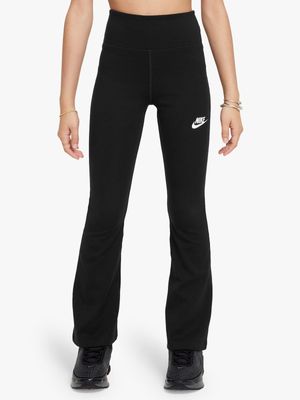 Nike Unisex Youth Nike Sportswear Classic Flare Black Tights