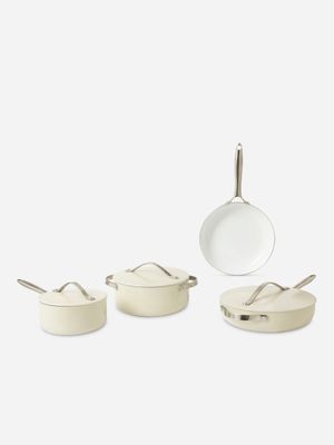 Haden Cookware Set 7 Piece Ivory