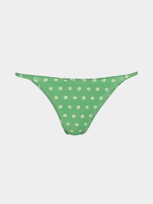 Women's Hurley Mint Marbella Tab Side Bikini Bottom