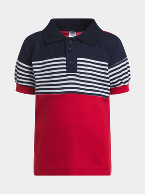 Jet Younger Boys Multicolour Pique Golfer