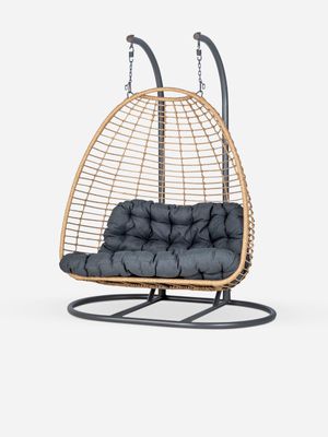 Ajar Hanging Chair Grey