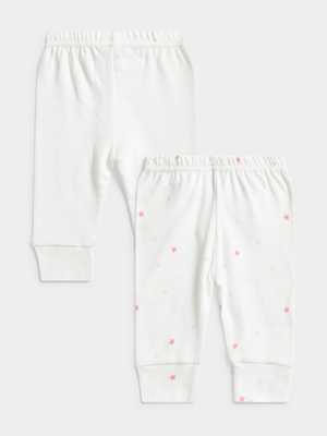 Jet Baby Cream 2 Pack Pants