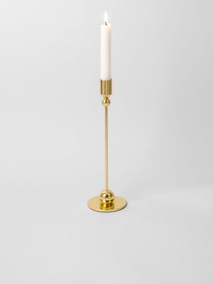 Ball Detail Dinner Candle Holder Gold 25.5cm