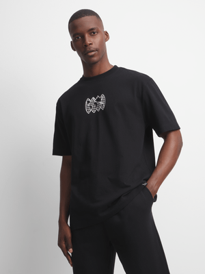 Mens TS Relaxed Fit Advanced Performance Charcoal Graphic Tee