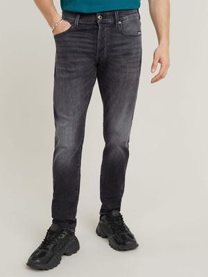 G-Star Men's 3301 Slim Faded Black Jeans