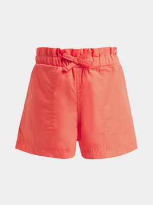 Younger Girl's Orange Shorts