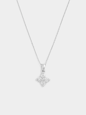 White Gold 0.50ct Diamond Clover Pendant