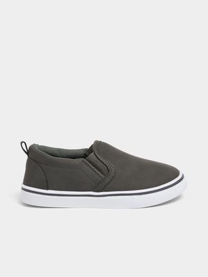 Jet Older Boys Grey Slip On Sneakers