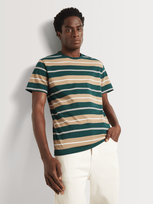 Men's Relay Jeans Striped YD Variegated Green T-Shirt