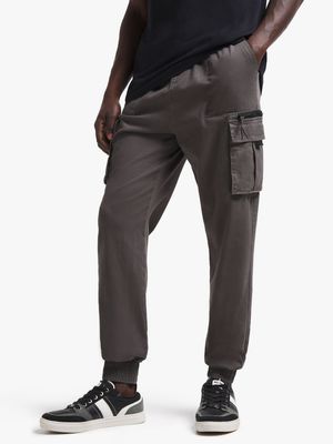 Jet Men's Grey Cargo Pants