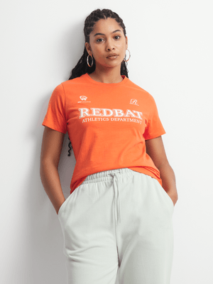 Redbat Athletics Women's Orange T-shirt