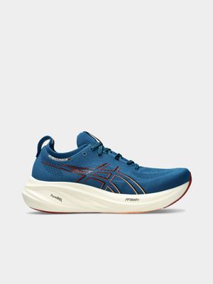 Mens Asics Gel-Nimbus 26 Rich Navy/Faded Orange Running Shoes