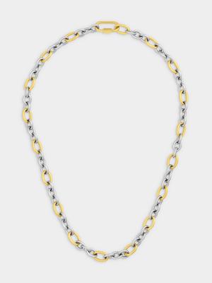 Tempo Jewellery Gold Plated Two-Tone Anchor Chain