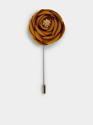 MKM Mustard Ranunculus Lapel Pin