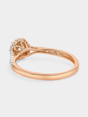 Rose Gold 0.5ct Lab Grown Diamond Flower Cluster Ring